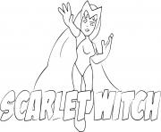 Printable scarlet witch wandavision coloring pages
