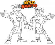 Printable Wild Kratts brothers coloring pages