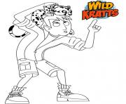 Printable Wild Kratts Cartoon about Animal coloring pages