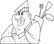 Printable Wild Kratts Gourmand Chef coloring pages