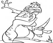 Printable Timon and Another Meerkat coloring pages