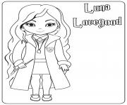 Printable Luna Lovegood coloring pages