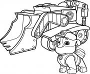 Printable Rubble and His Bulldozer coloring pages