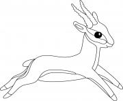 Printable Antelope coloring pages