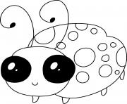Ladybug cute animal coloring pages