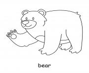 Printable bear coloring pages