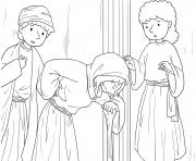 Printable Bent Woman Luke 13_10 17_02 coloring pages