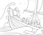 Printable Storm and Jesus in Boat Mark 4_35 41_03 coloring pages