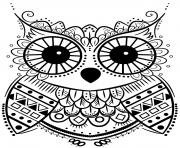 Printable cute owl coloring pages