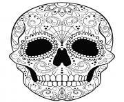 Printable candy skull coloring pages