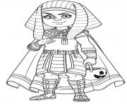 Printable boy in egyptian pharoah costume coloring pages