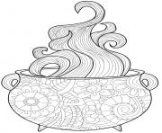 Printable witchs cauldron coloring pages