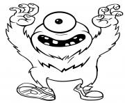 Printable strange monster coloring pages