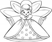 Printable Girl Dresses Like Angel coloring pages