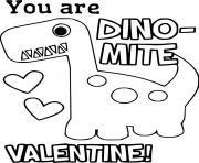 Printable You Are Dino mite  coloring pages