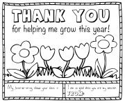 Printable thank you teacher for helping me grow this year coloring pages