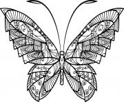 Printable Butterfly Zentangle Art coloring pages