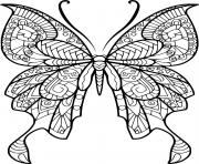 Printable Gorgeous Butterfly Zentangle coloring pages