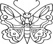 Printable Gorgeous Cute Butterfly coloring pages