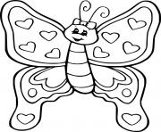 Printable Butterfly with a Bowknot coloring pages