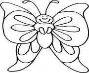 Printable Big Cute Butterfly coloring pages
