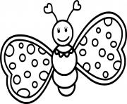 Printable Butterfly with Heart Antenna coloring pages