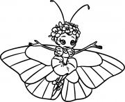 Printable Butterfly Spread Arms coloring pages