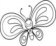 Printable Cute Little Butterfly coloring pages