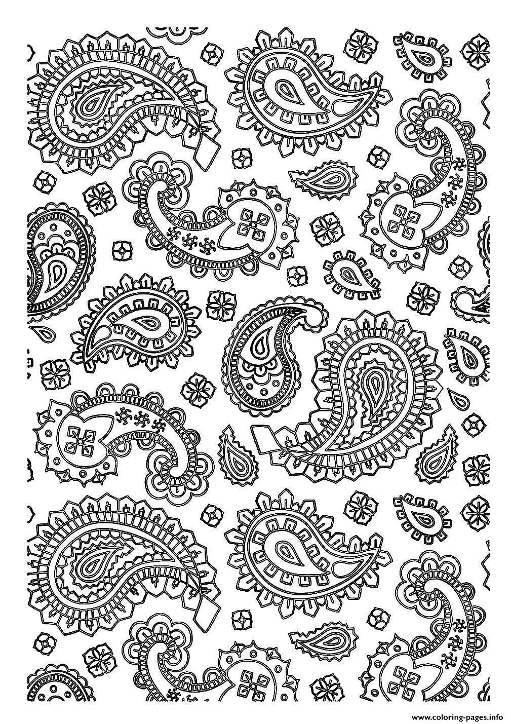 Adult Patterns Paisley 5 coloring