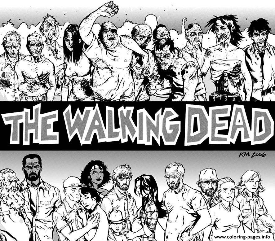 Adult The Walking Dead By Kyleiam coloring