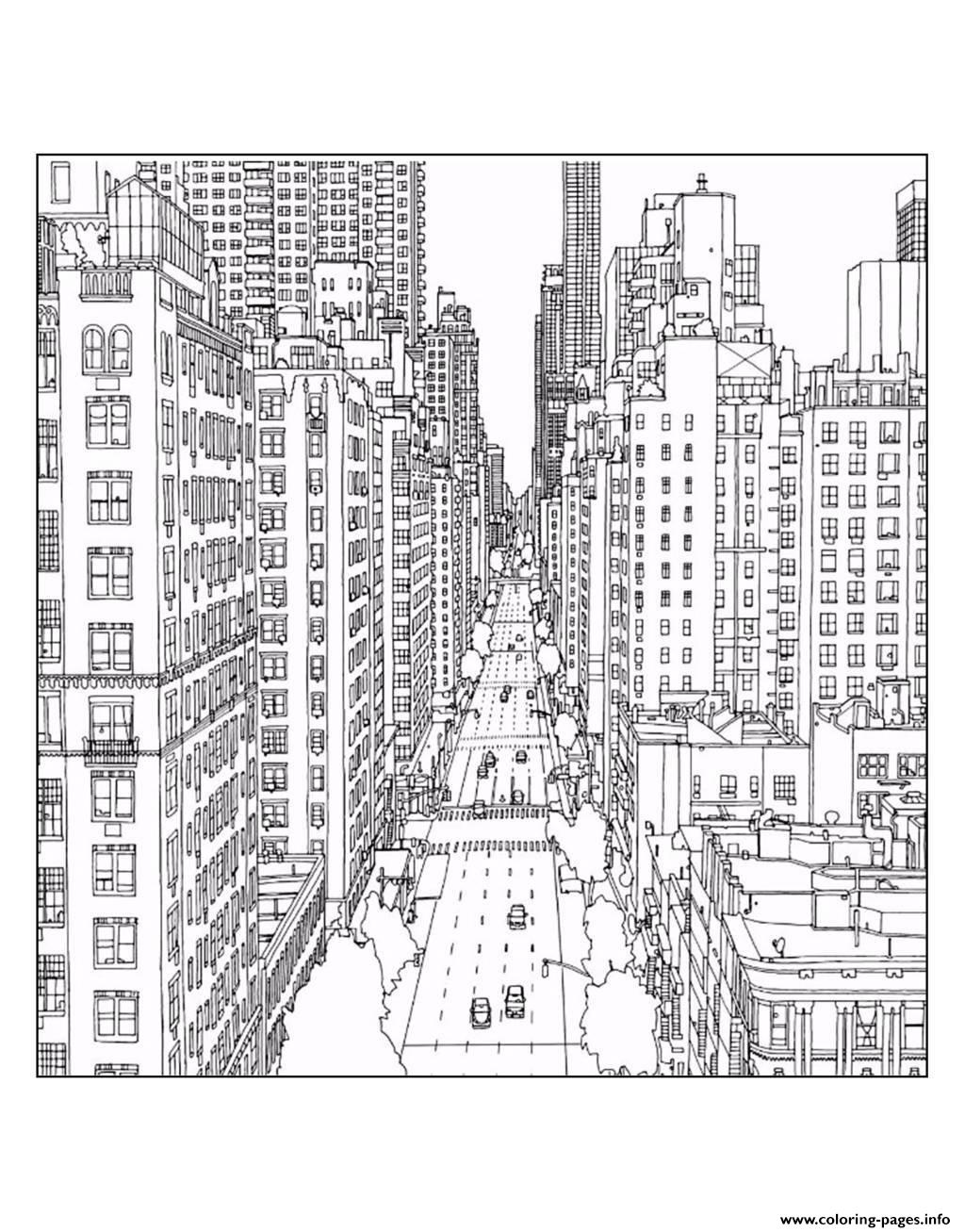 Adult New York 1st Avenue And East 60th Street In Manhattan Source Steve Mcdonald coloring