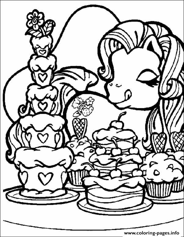 My Little Pony Love Cupcakes coloring