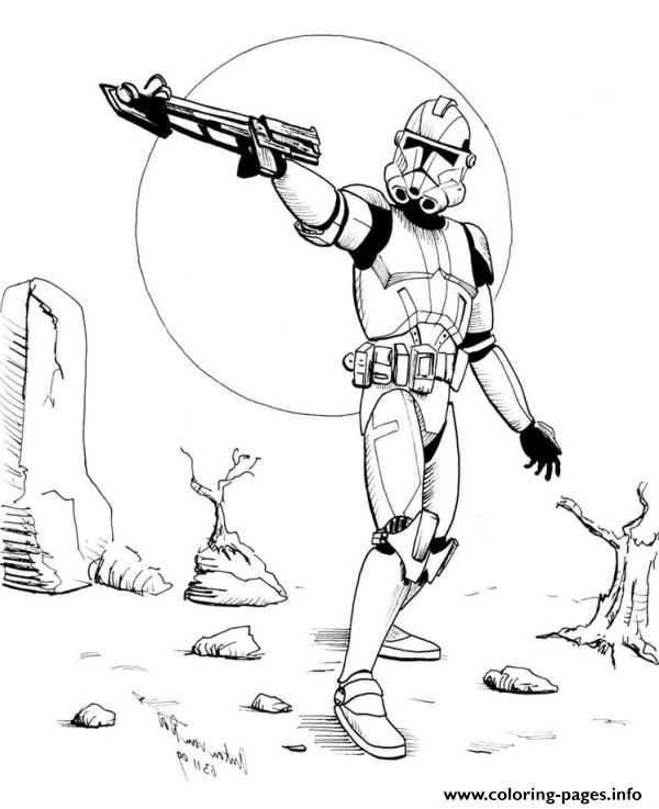 Star Wars Stormtrooper coloring