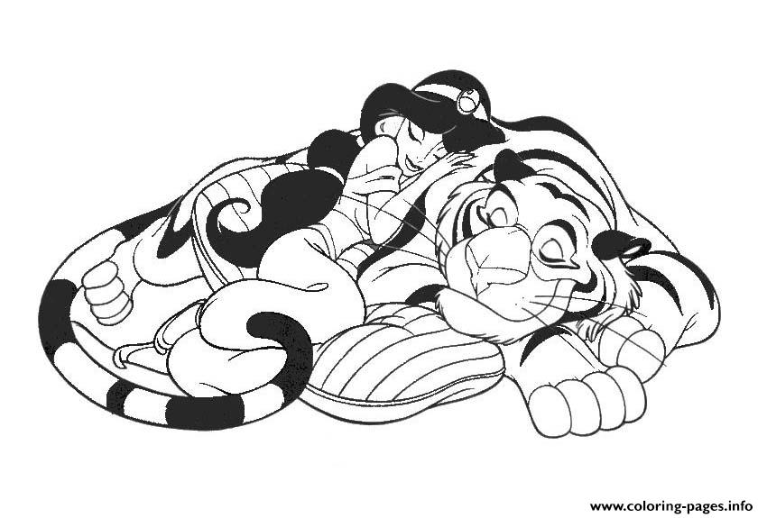 Cartoon Disney Jasmine Aladdin Ab32 coloring