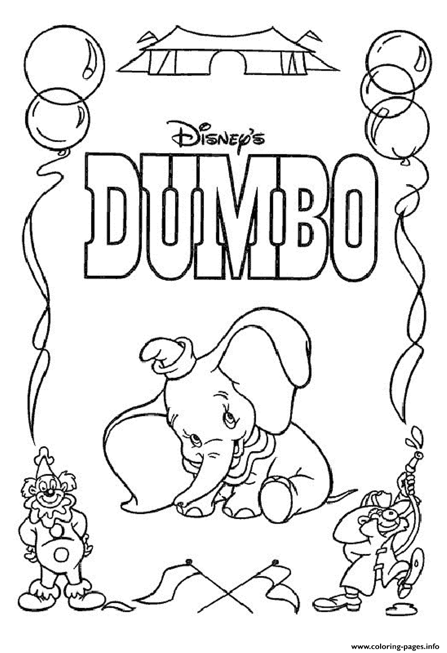 Disney Dumbo Free Printable Cartoon 10ae coloring