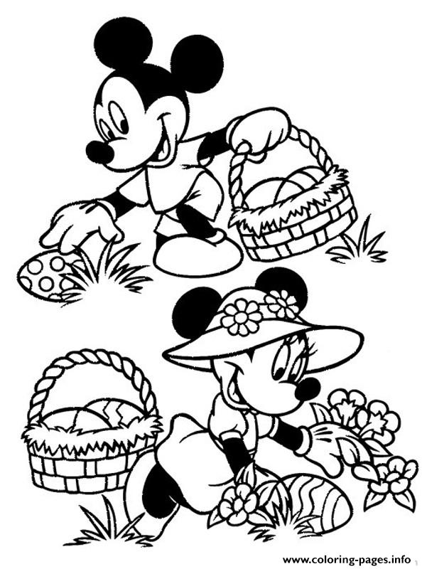 Easter  Disney Mickey And Minnie Mouse0ddb coloring