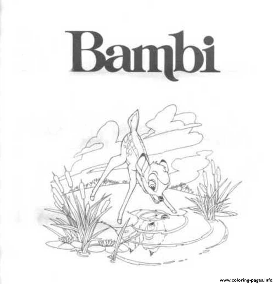 Free Disney Bambi 8592 coloring