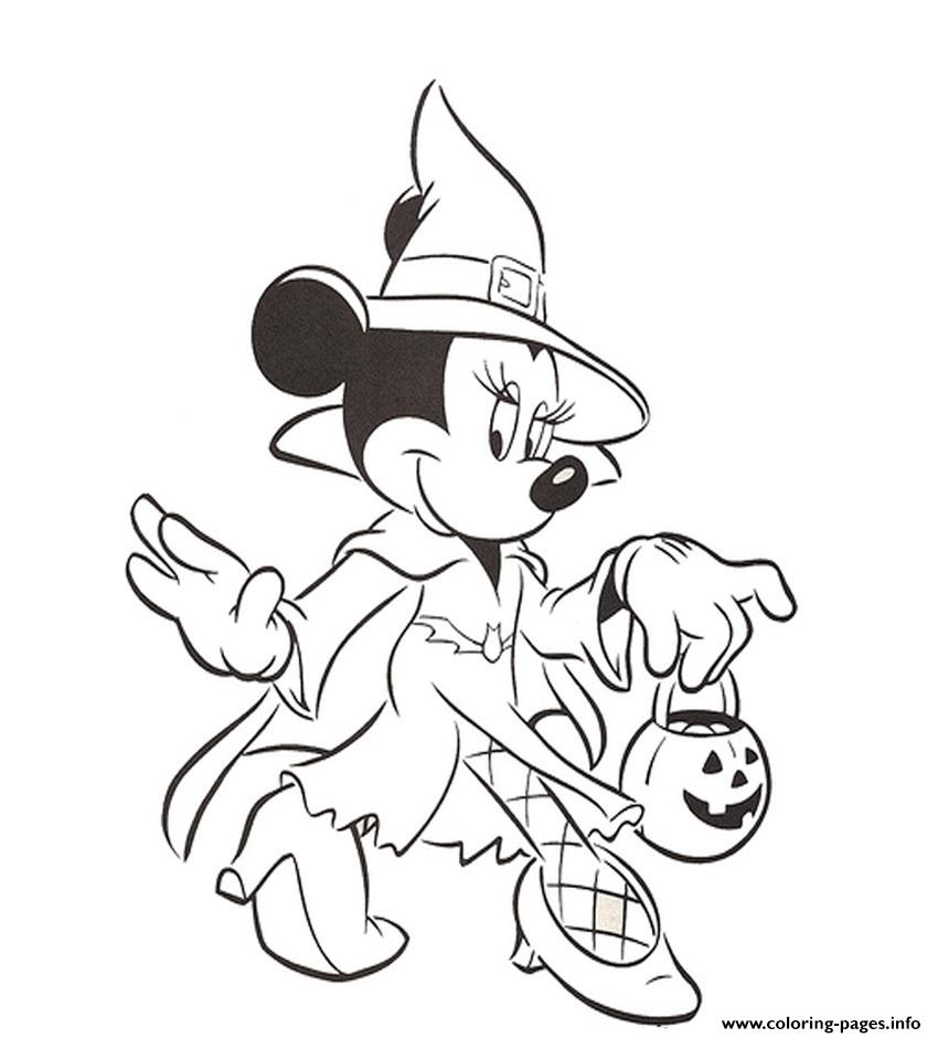 Minnie Mouse Free Halloween  Disneyecce coloring