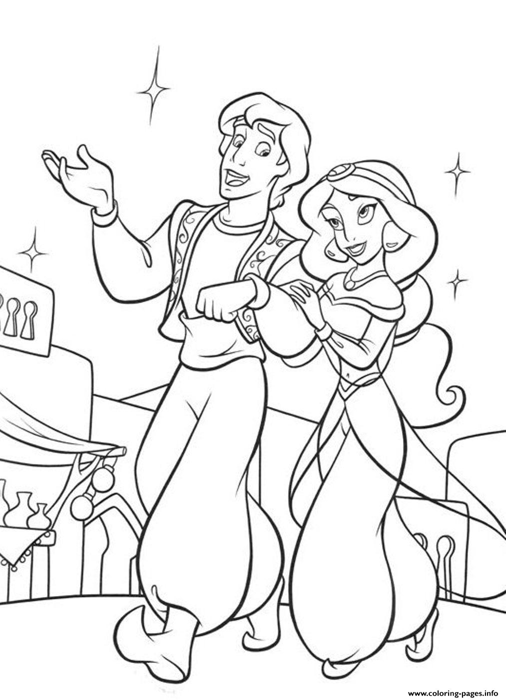 Aladdin Disneys2bb1 Coloring Page Printable