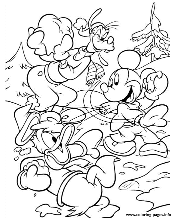 Disney Winter Color Pages To Printf3b0 coloring