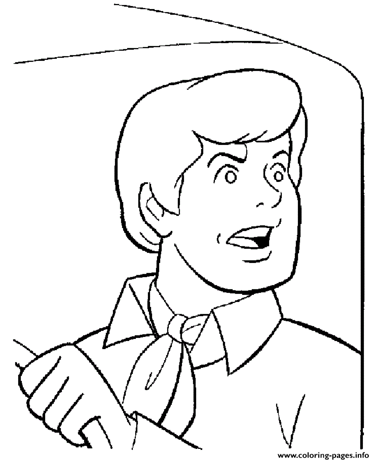 Shocking Fred Scooby Doo 88e4 coloring