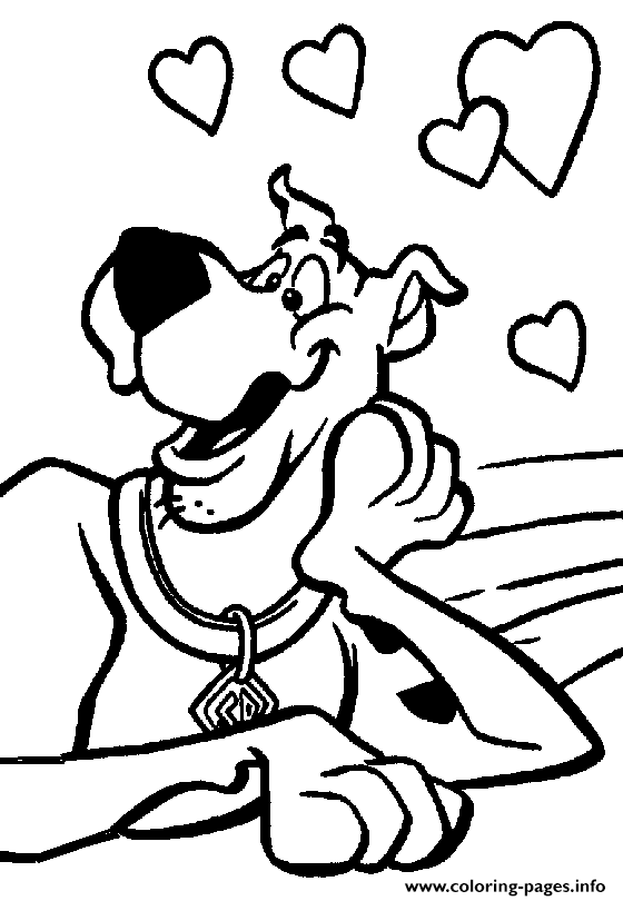 Scooby In Love Scooby Doo 7670 coloring