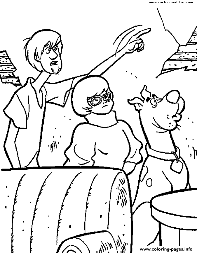 Shaggy Found Something Scooby Doo 79cf coloring