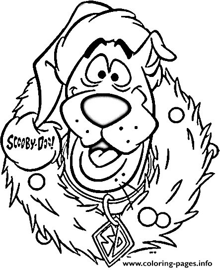 Scooby In Christmas Scooby Doo 075a Coloring Pages Printable