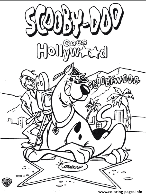 Scooby In Hollywood Scooby Doo B07d coloring