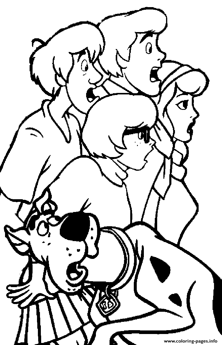 All People Shocked Scooby Doo C8a3 coloring