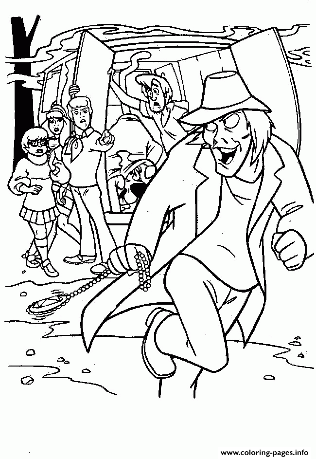 Mystery Inc Found The Zombie Scooby Doo 3793 coloring
