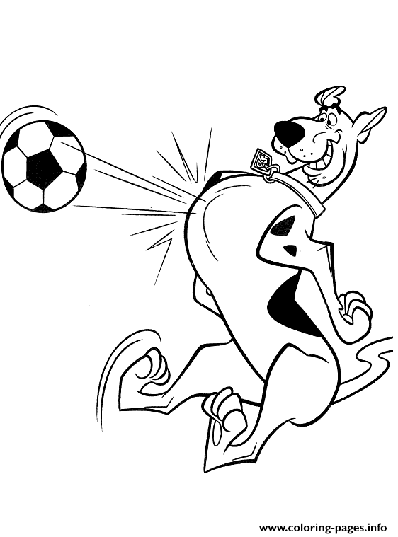 Scooby Pounching A Ball Scooby Doo E5cf coloring