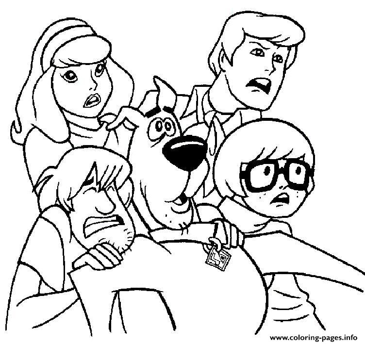 All Scared But Scooby Doo A4b0 coloring