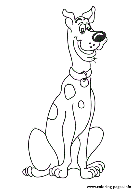 Scooby Doo Grinning Aaf5 coloring